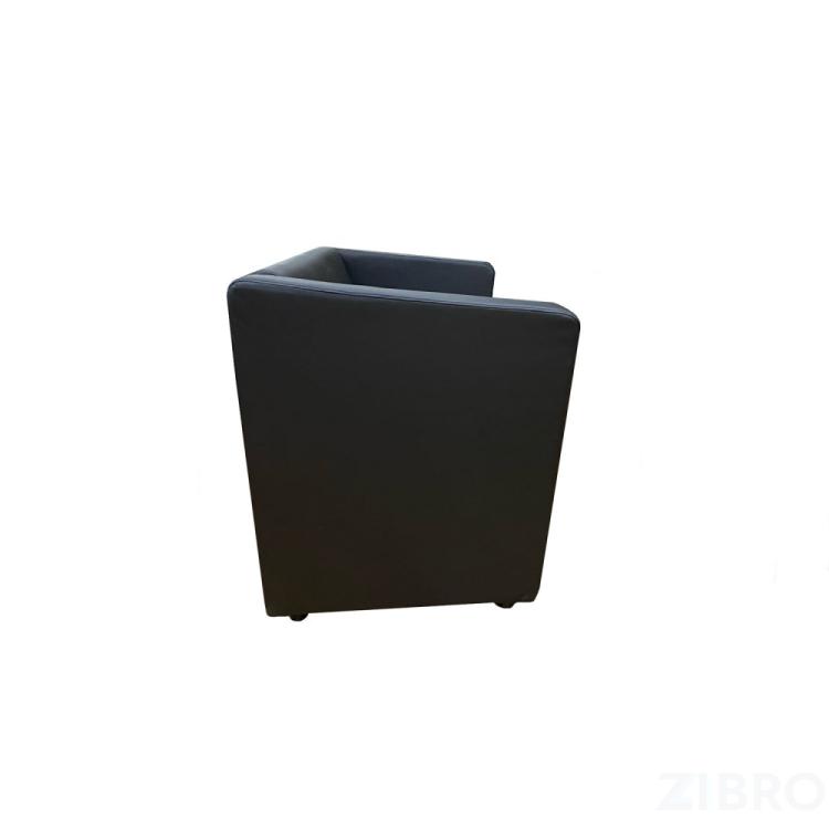 Кресло Итон, искусственная кожа, цвет черный Ecotex 3001