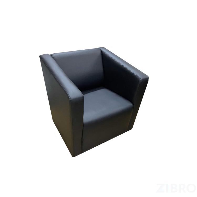 Кресло Итон, искусственная кожа, цвет черный Ecotex 3001