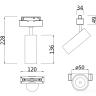 Трековый светильник Technical TR019-2-10W3K-W