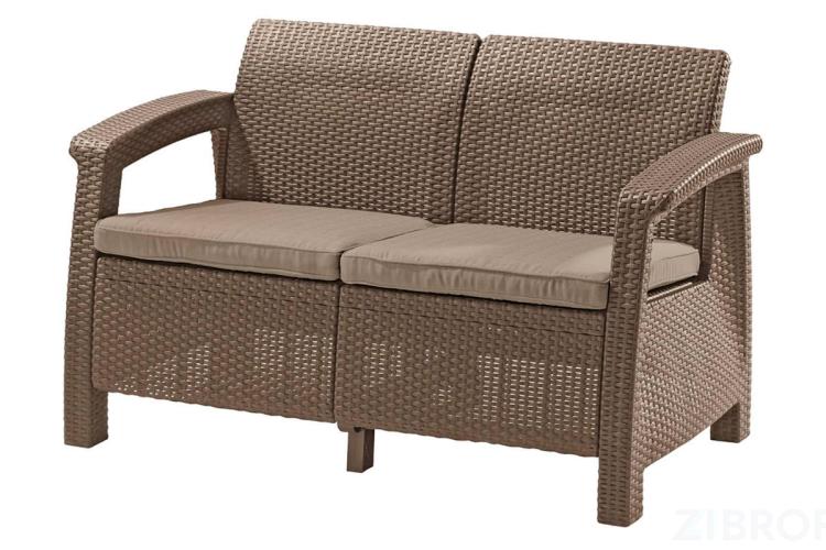 Комплект мебели Corfu Love Seat (2х мест.диван), капучино