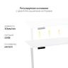 Стол с регулировкой высоты 2AR2 серый/ЛДСП белый, 140x80