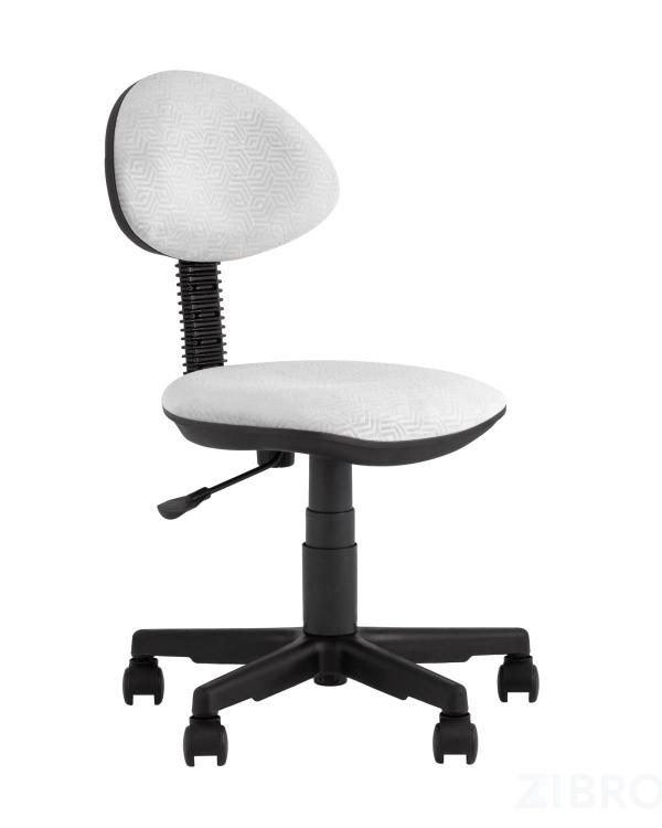 Компьютерное кресло детское УМКА геометрия серый обивка ткань крестовина пластик механизм регулировки высоты