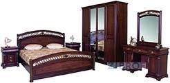 Кровать Нотти 9901 MK-1710-DN двуспальная 160х200 см Темный орех